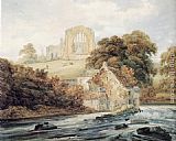 Abbey Paintings - Egglestone Abbey, Co.Durham by Thomas Girtin